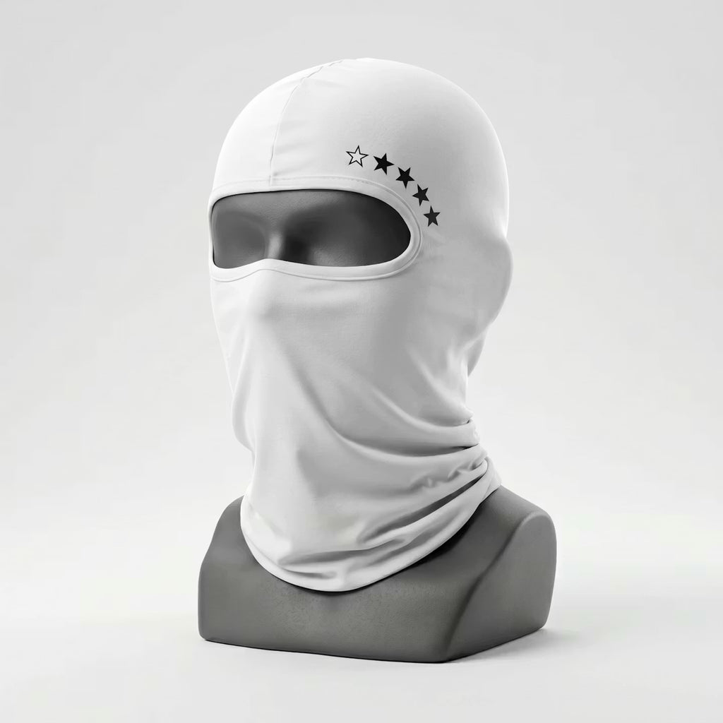 WHITE WANTED LEVEL MASK